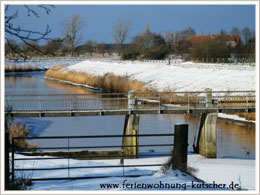 Angelgewässer Winter Holtgast Angelgewässer Winter Holtgast