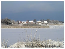 Nachbarhuser im Winter