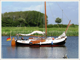 Segelschiff auf der Harle Segelschiff auf der Harle
